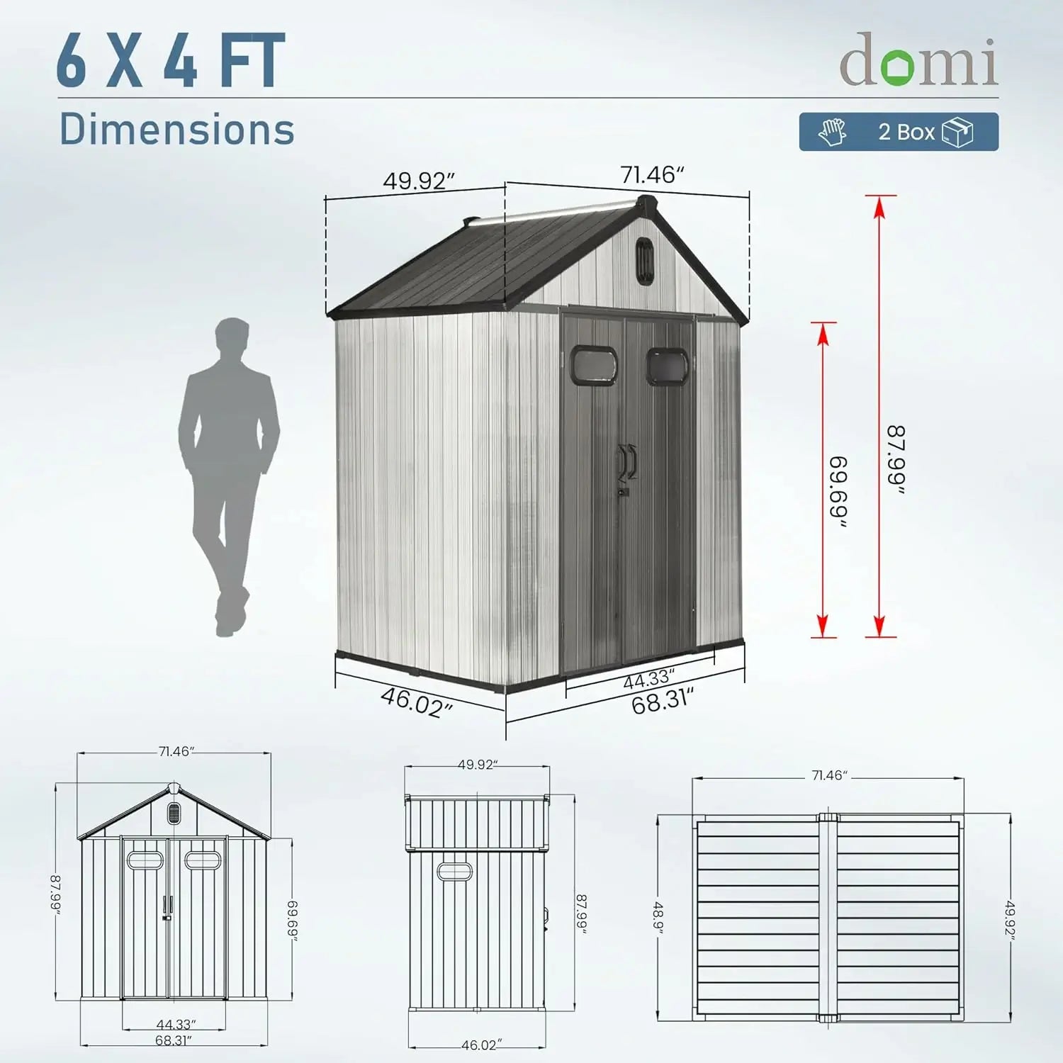 domi resin storage shed#size_6' x 4'
