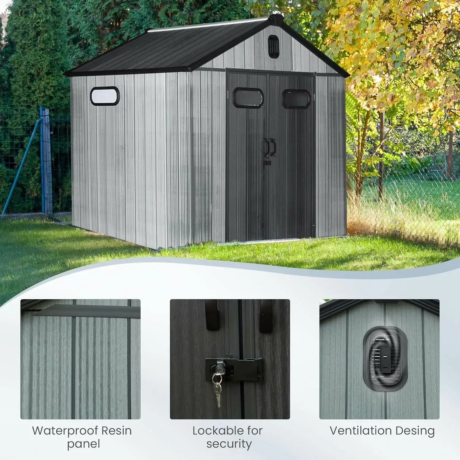 domi resin storage shed#size_8' x 6'