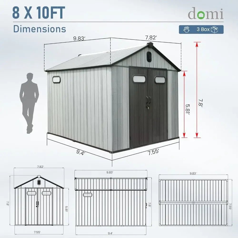 domi resin storage shed#size_8' x 10'