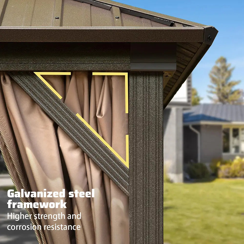 Domi Outdoor Living Hardtop Gazebo#size_12'x18'