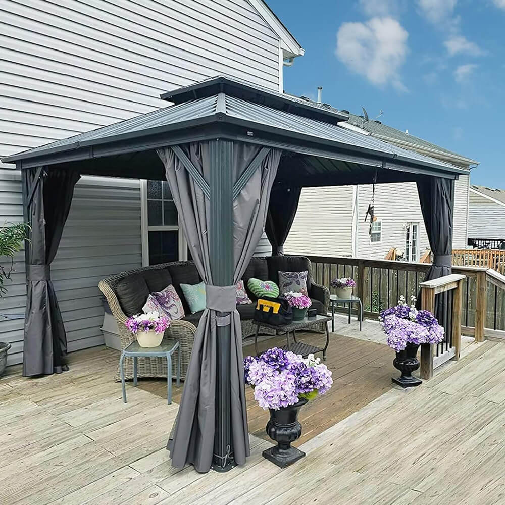 Domi Outdoor Living Hardtop Gazebo#size_10'x12'