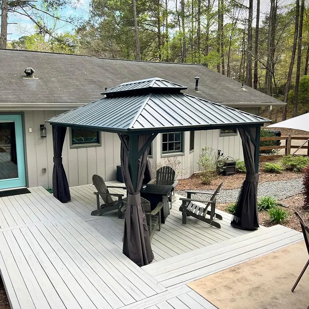 Domi Outdoor Living Hardtop Gazebo#size_10'x14'