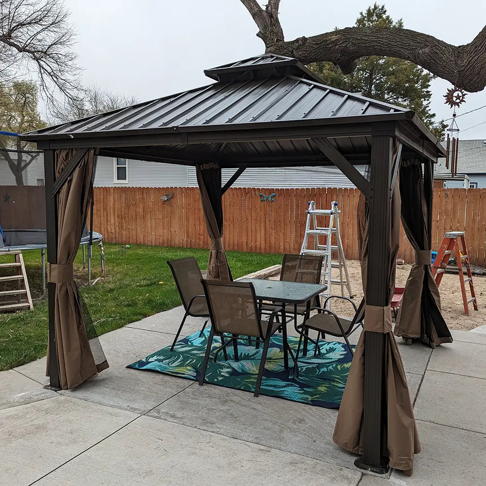 Domi Outdoor Living Hardtop Gazebo#size_10'x10'