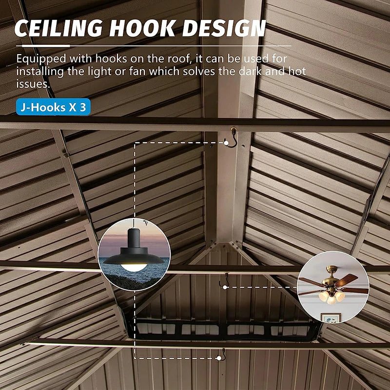 Domi Hardtop gazebo#size_14'x20'