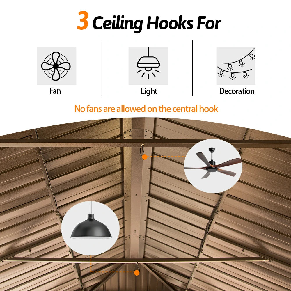 Domi Hardtop gazebo#size_14'x22'