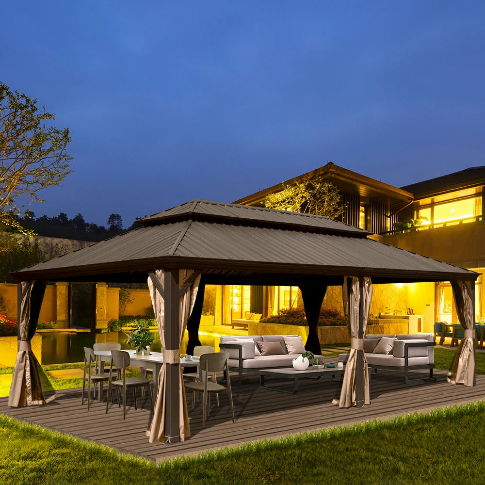 Domi Hardtop gazebo#size_14'x24'