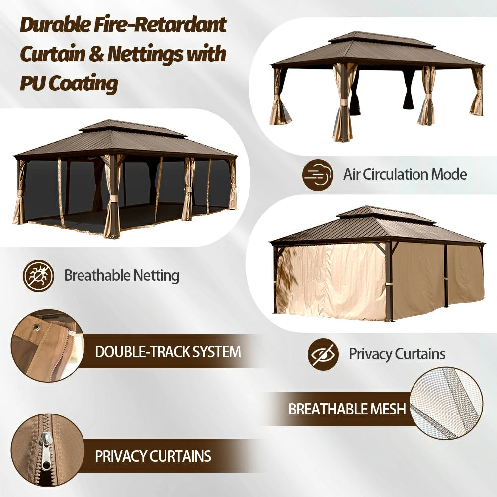 Domi Hardtop gazebo#size_14'x24'