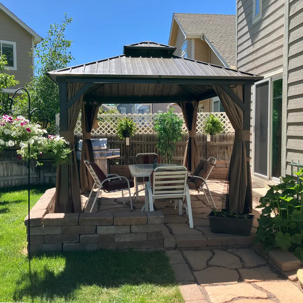 Domi Outdoor Living Hardtop Gazebo#size_8'x8'