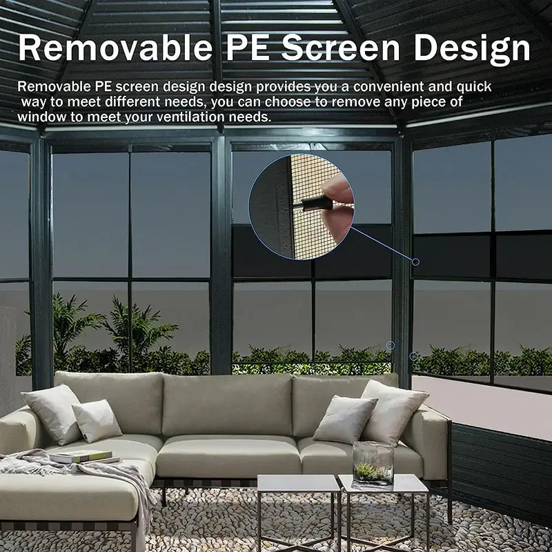 13'x13' Sunroom - Octagonal Solarium