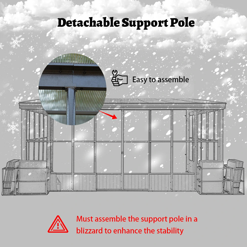 pc wall mounted sunroom#size_12'x16'