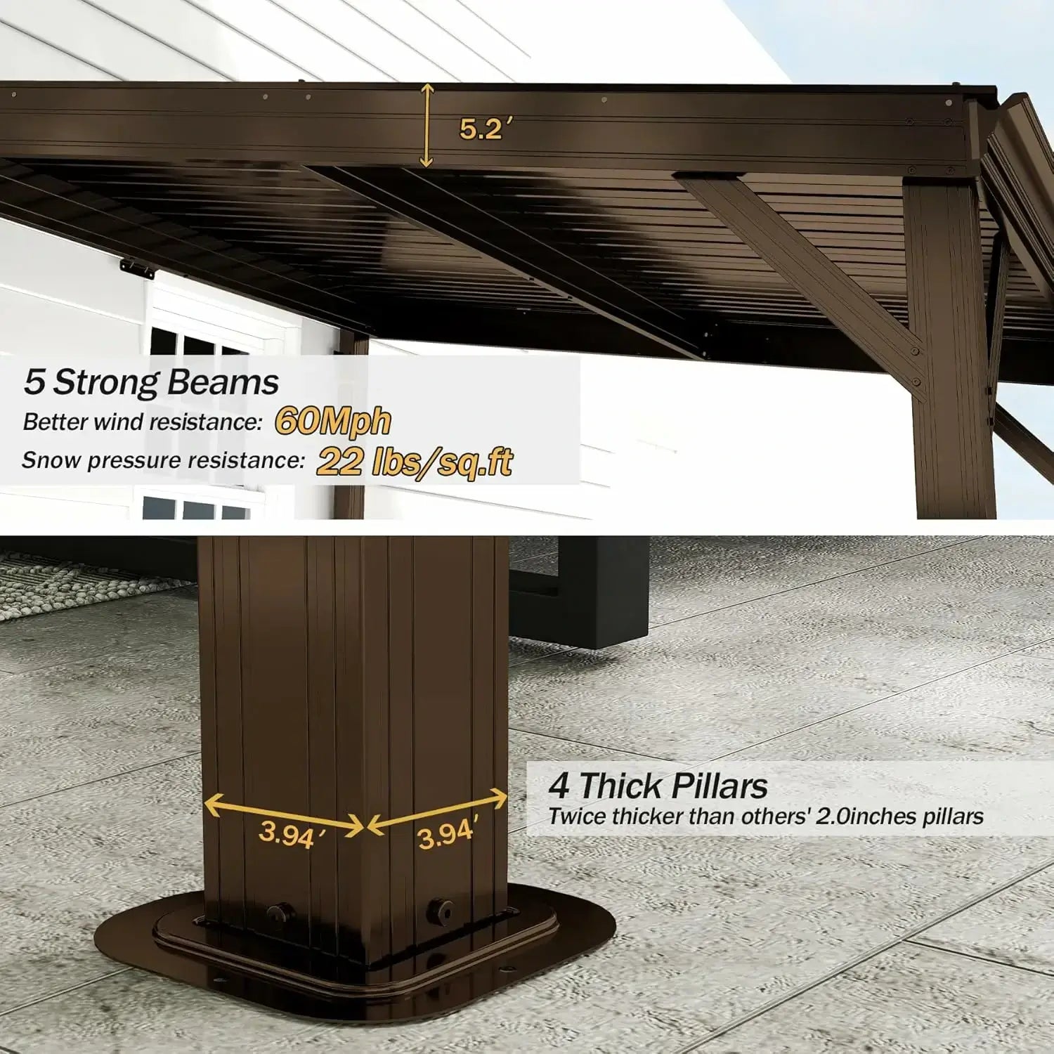 Domi wall mounted gazebo#size_8'x10'