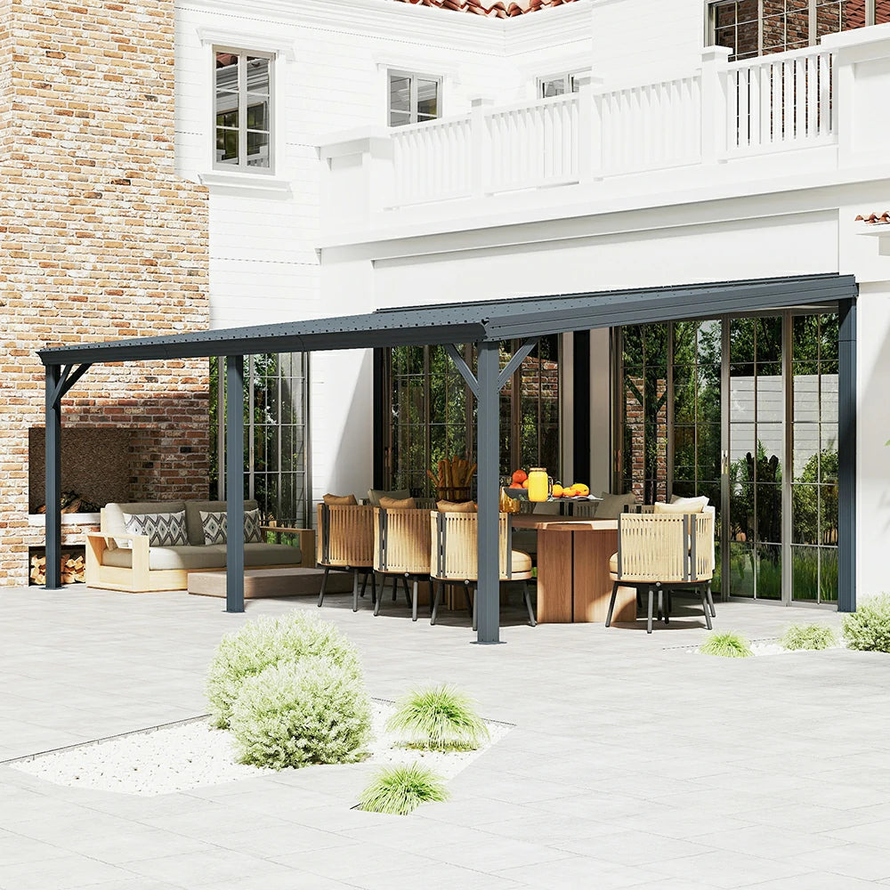 Domi wall mounted gazebo#size_12'x20'