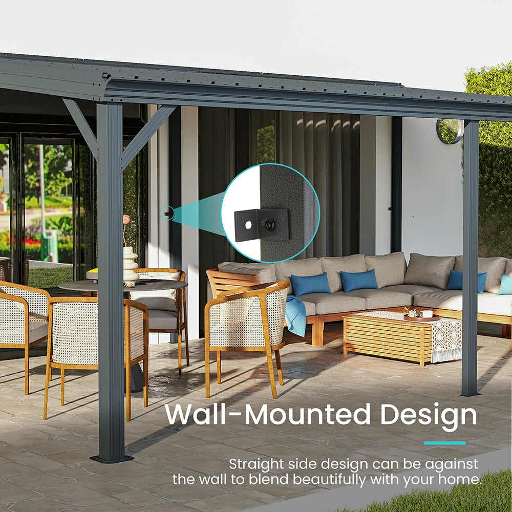 Domi wall mounted gazebo#size_12'x20'
