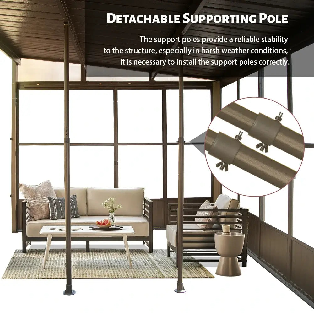 Domi wall mounted sunroom#size_10'x14'