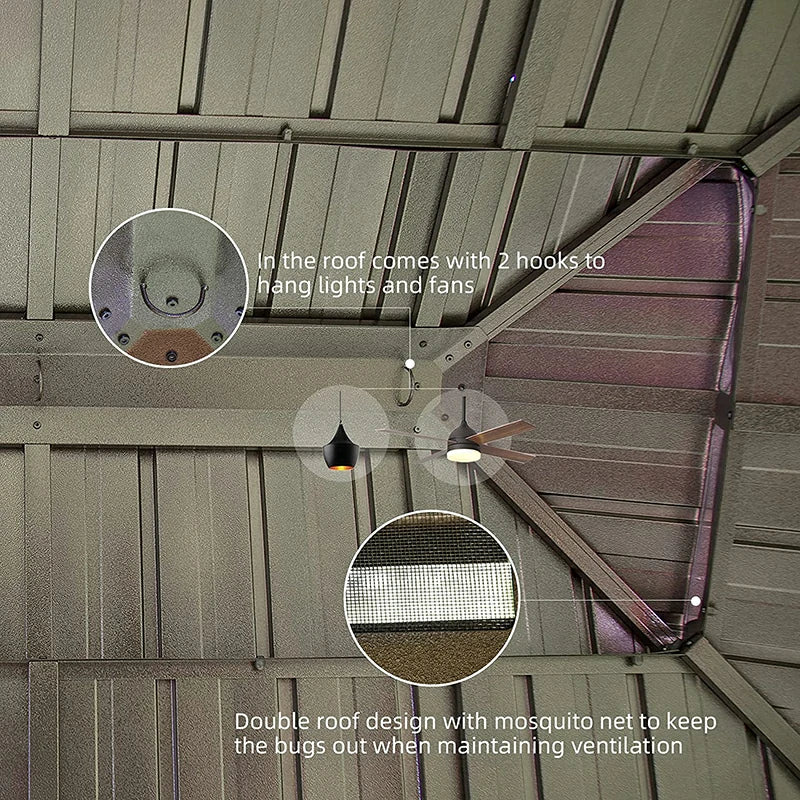 Domi Hardtop gazebo#size_12'x16'