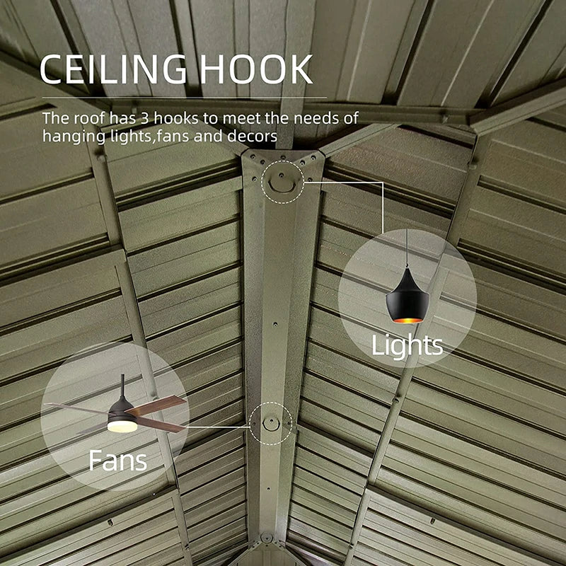 Domi Hardtop gazebo#size_12'x18'