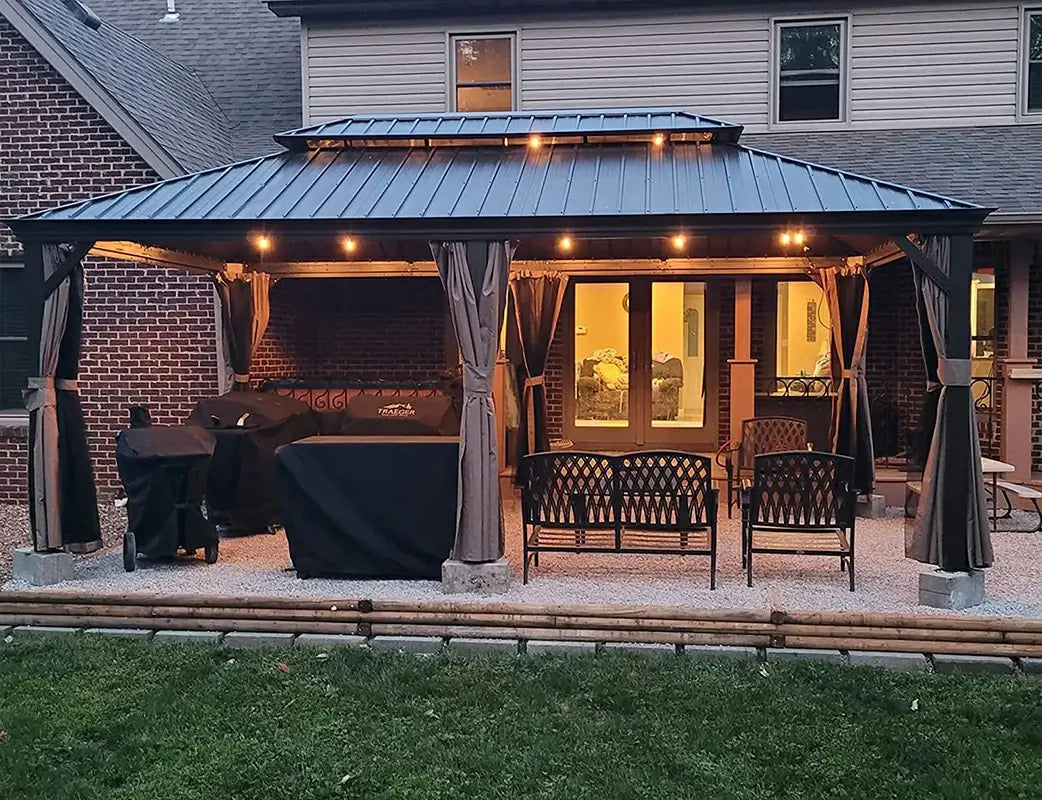 Domi Hardtop gazebo#size_12'x20'