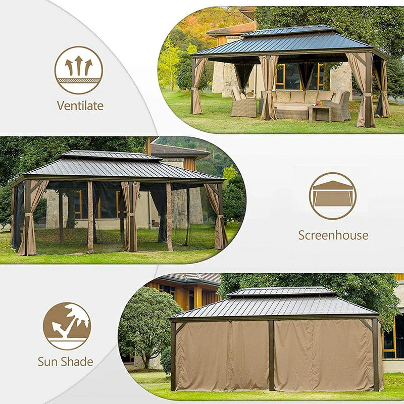Domi Hardtop gazebo#size_12'x20'