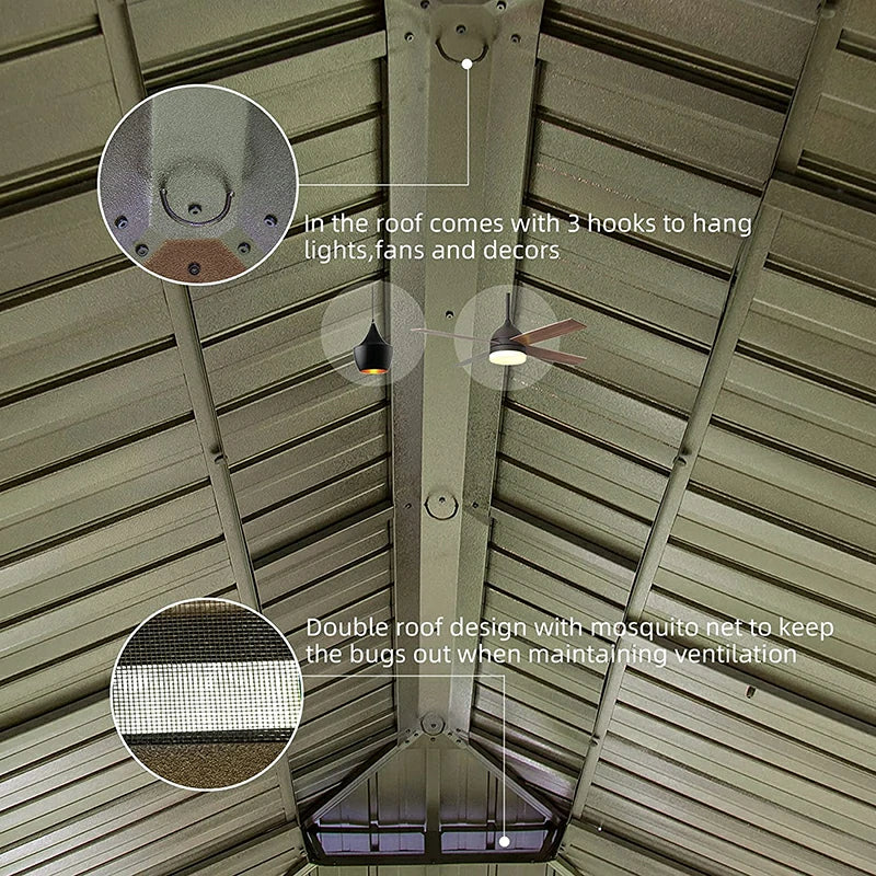 Domi Hardtop gazebo#size_12'x20'