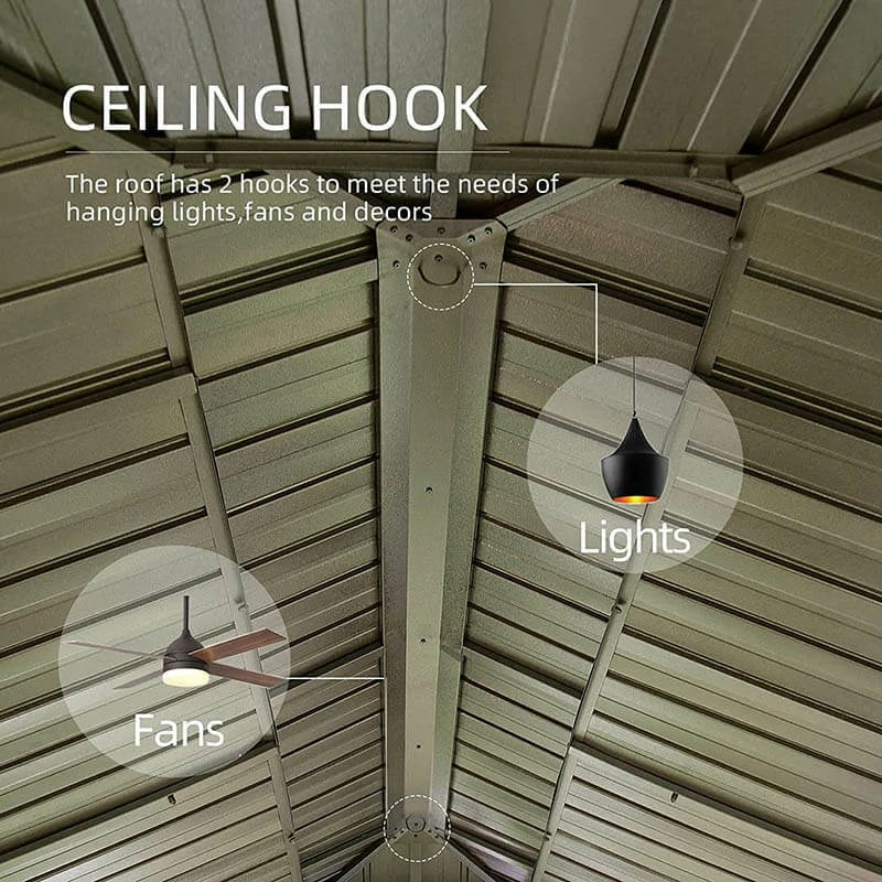 Domi Hardtop gazebo#size_12'x14'