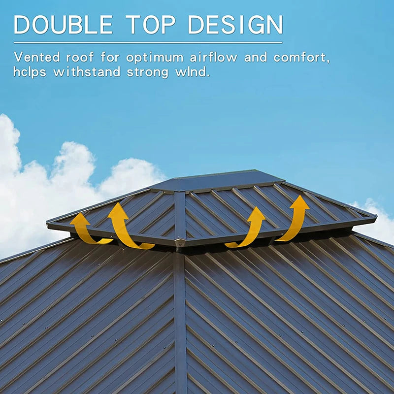 Domi Hardtop gazebo#size_12'x14'