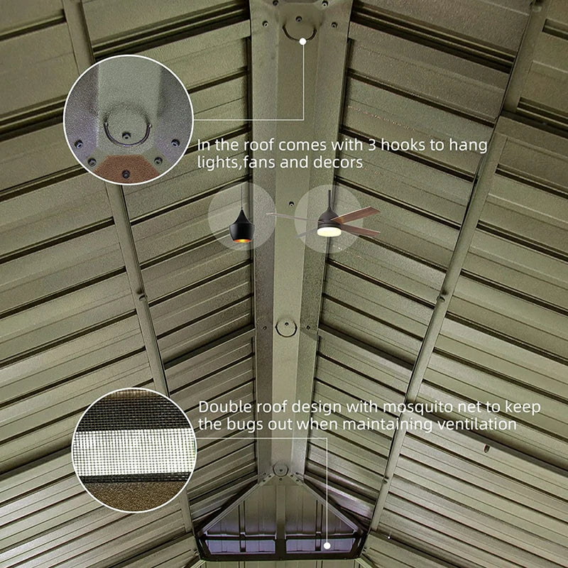 domi outdoor living hardtop gazebo#size_12'x20'