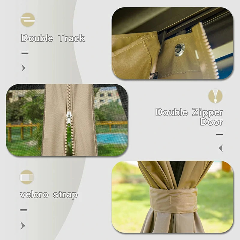 domi outdoor living hardtop gazebo#size_12'x20'