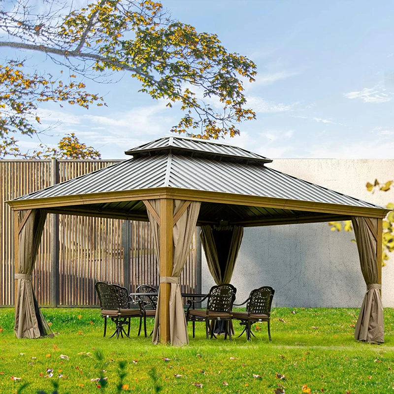 domi outdoor living hardtop gazebo#size_12'x14'