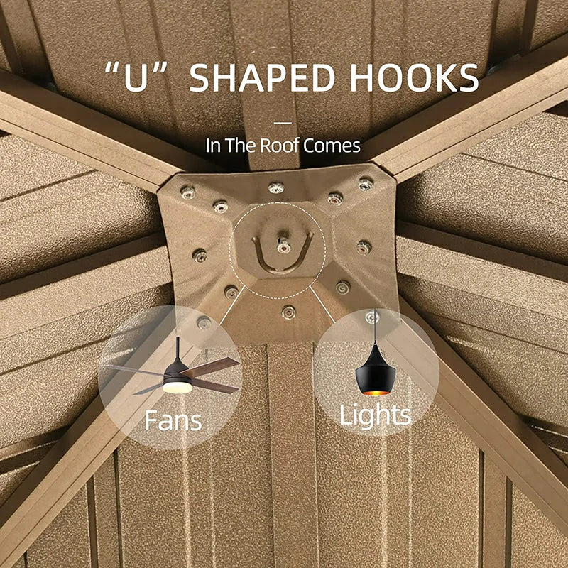 domi outdoor living hardtop gazebo#size_12'x12'