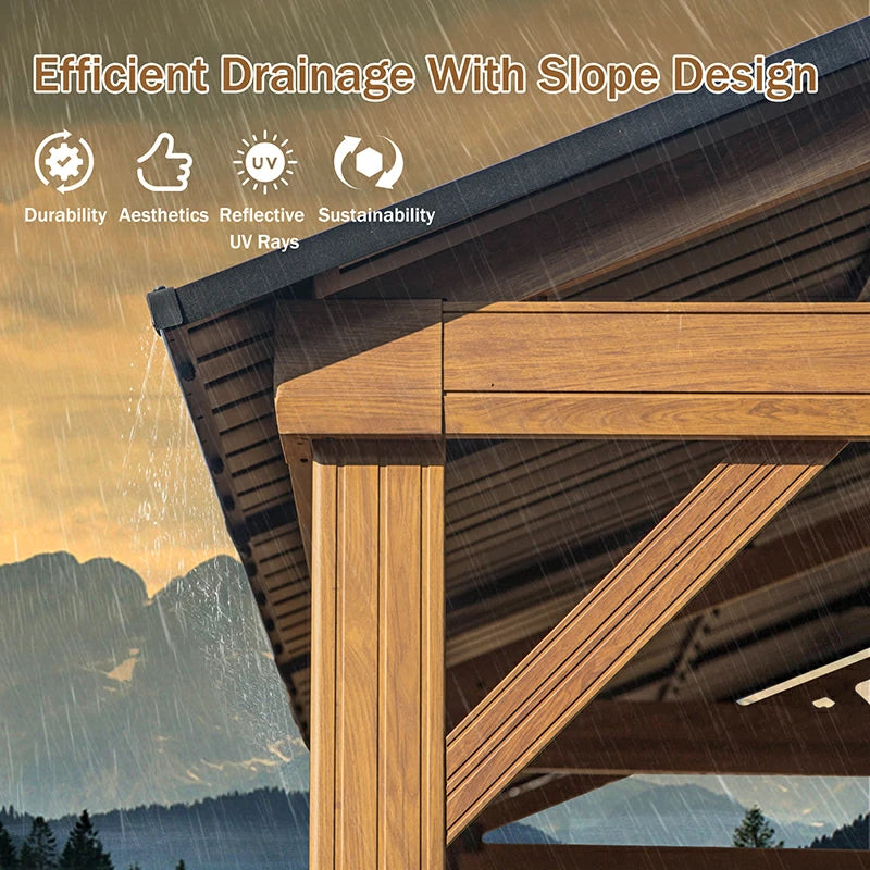 12'x20' Gable Roof Gazebo