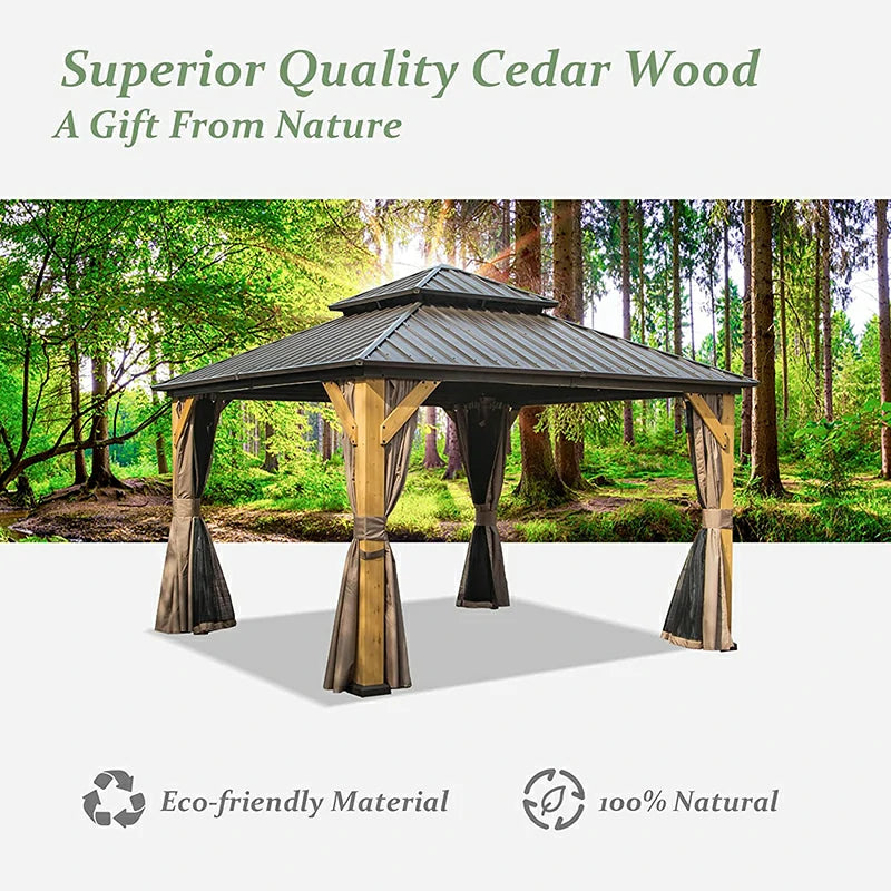 Domi Outdoor Living wood gazebo#size_12' x 12'
