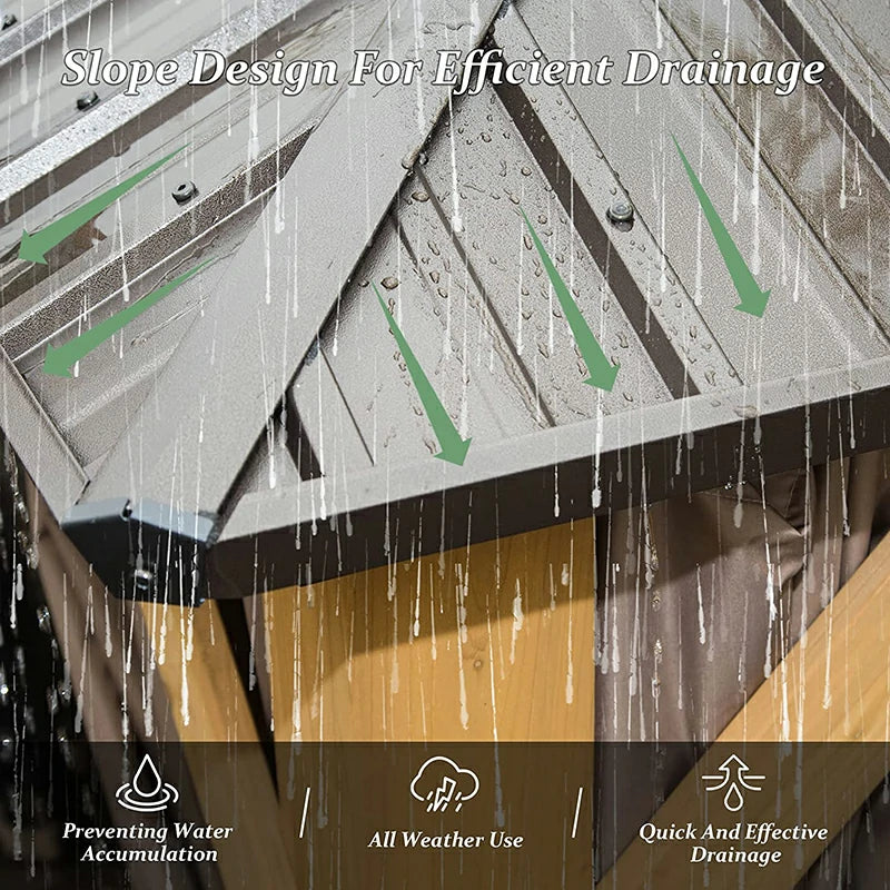 Domi Outdoor Living wood gazebo#size_12' x 14'