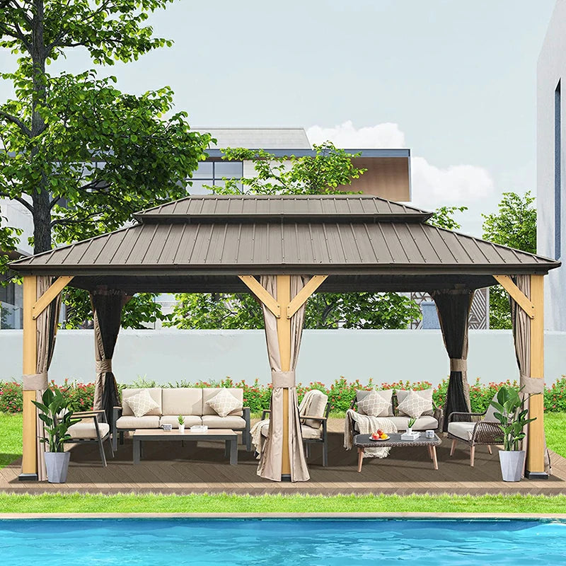 Domi Outdoor Living wood gazebo#size_12'x20'