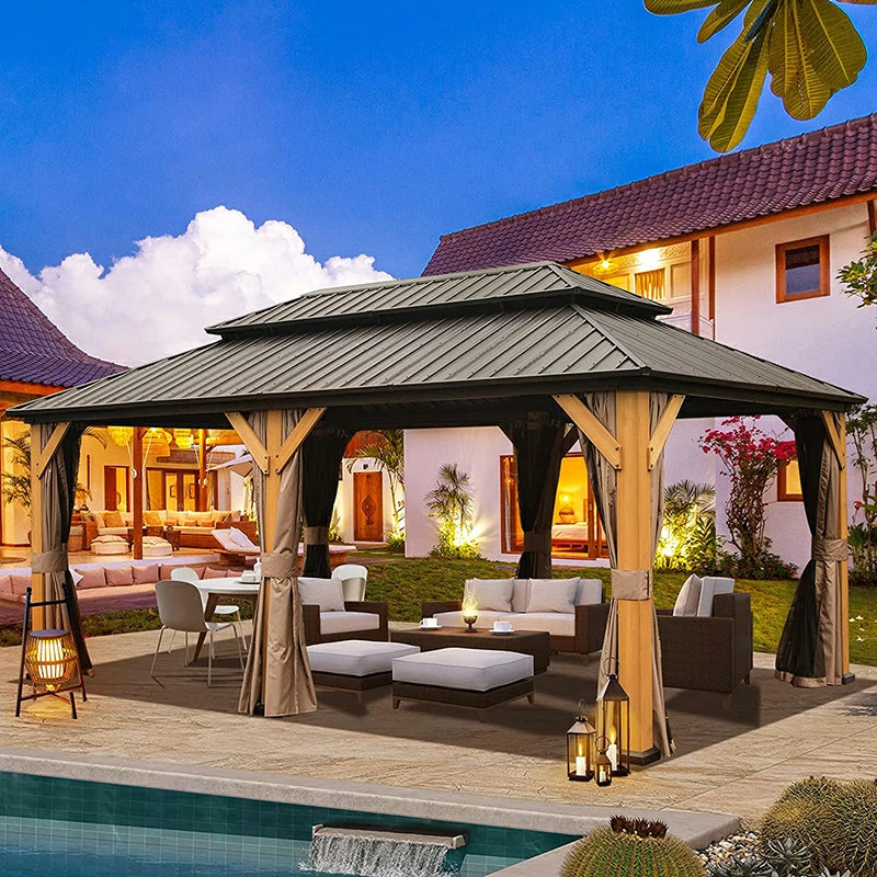 Domi Outdoor Living wood gazebo#size_12'x20'