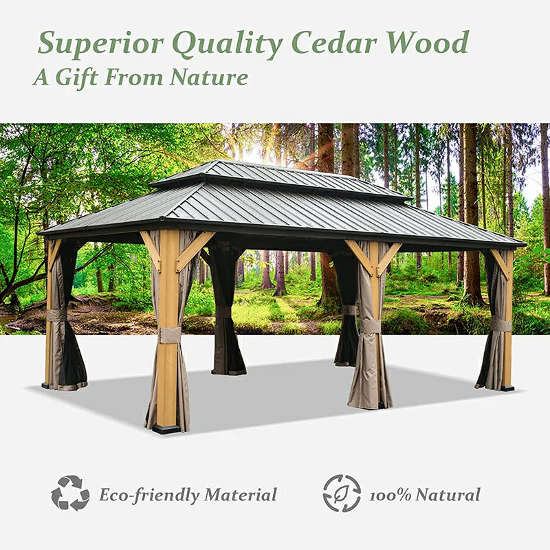 Domi Outdoor Living wood gazebo#size_12'x20'