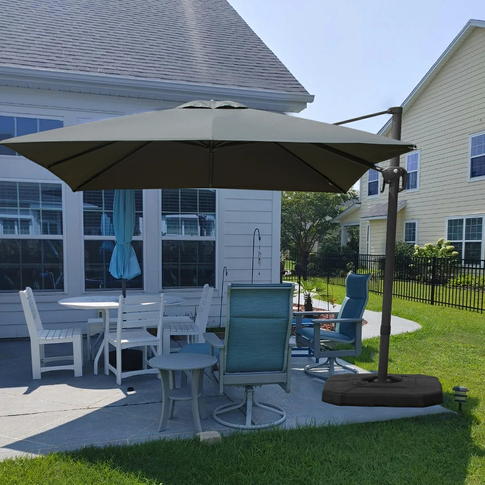domi cantilever umbrella #size_10'x10' #color_dark gray