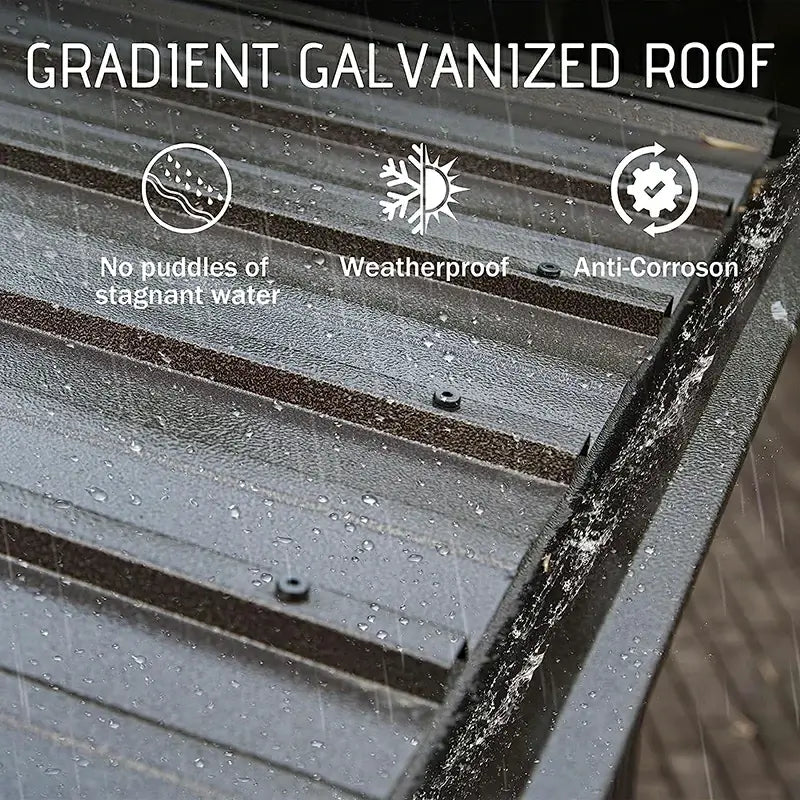 Wall-Mounted Gazebo with Drainage Gutters#size_10' x 12'