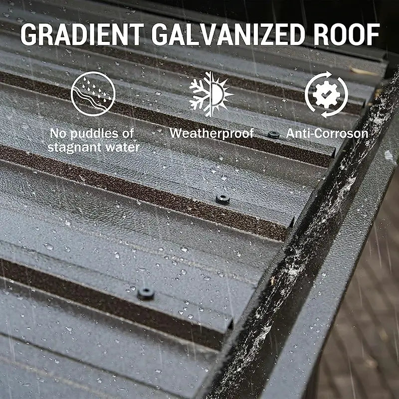 Wall-Mounted Gazebo with Drainage Gutters#size_12' x 14'