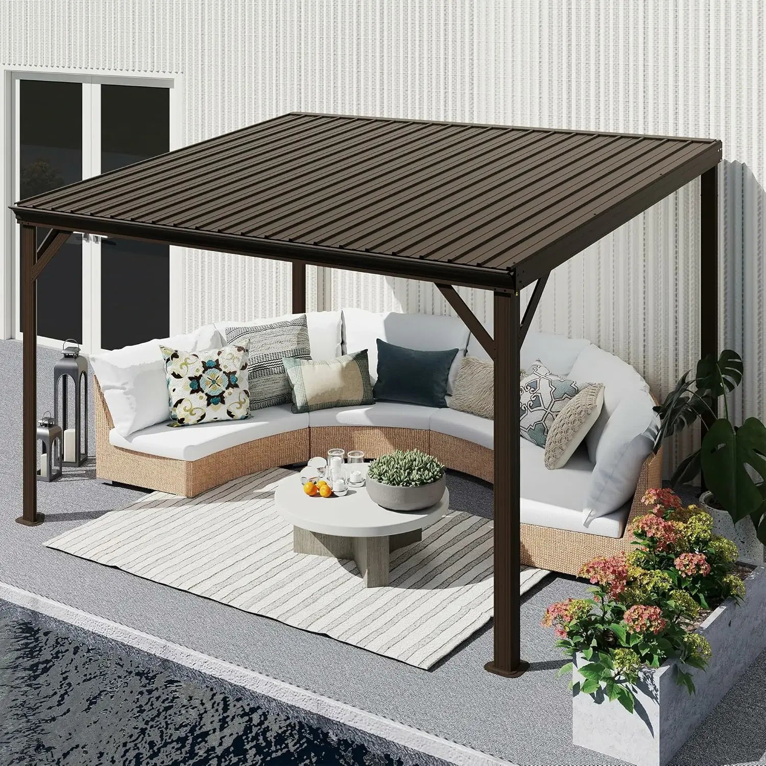 Domi wall mounted gazebo#size_10'x12'