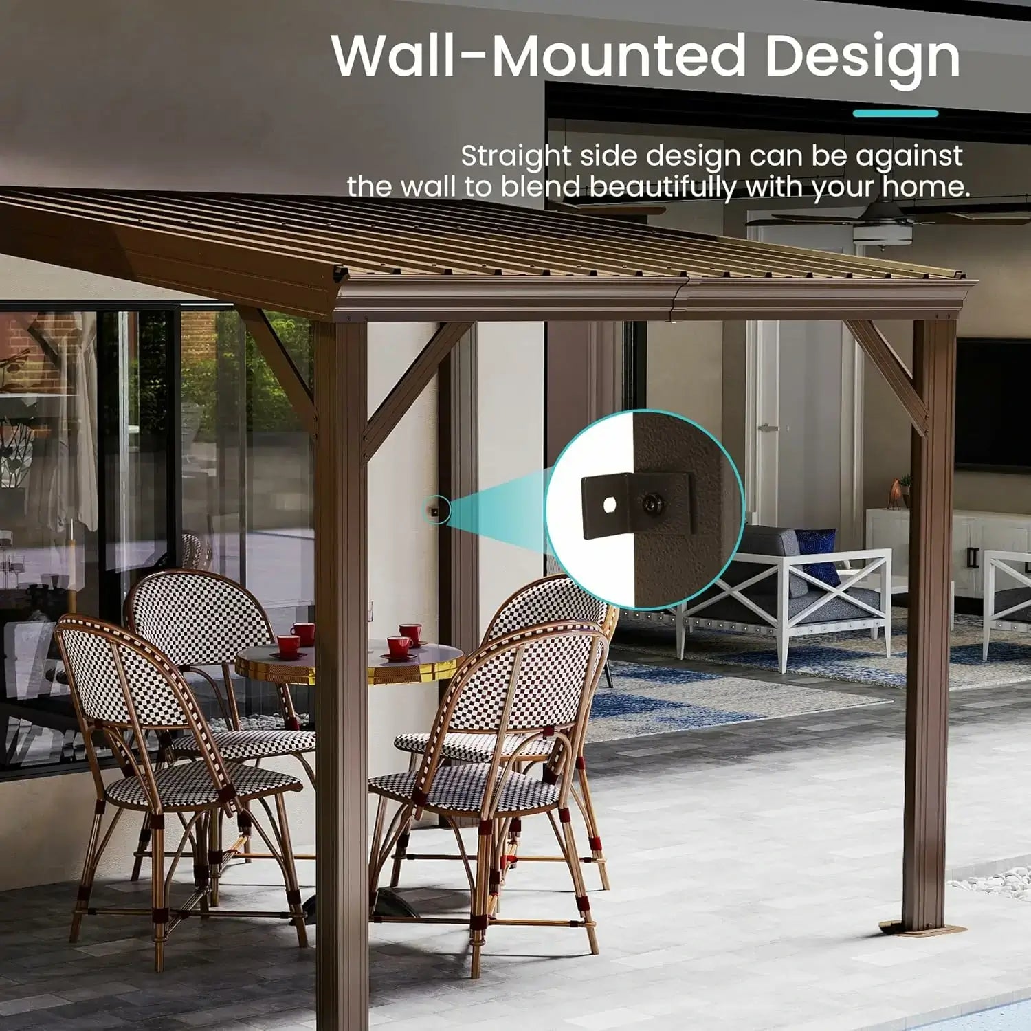 Domi wall mounted gazebo#size_8'x8'
