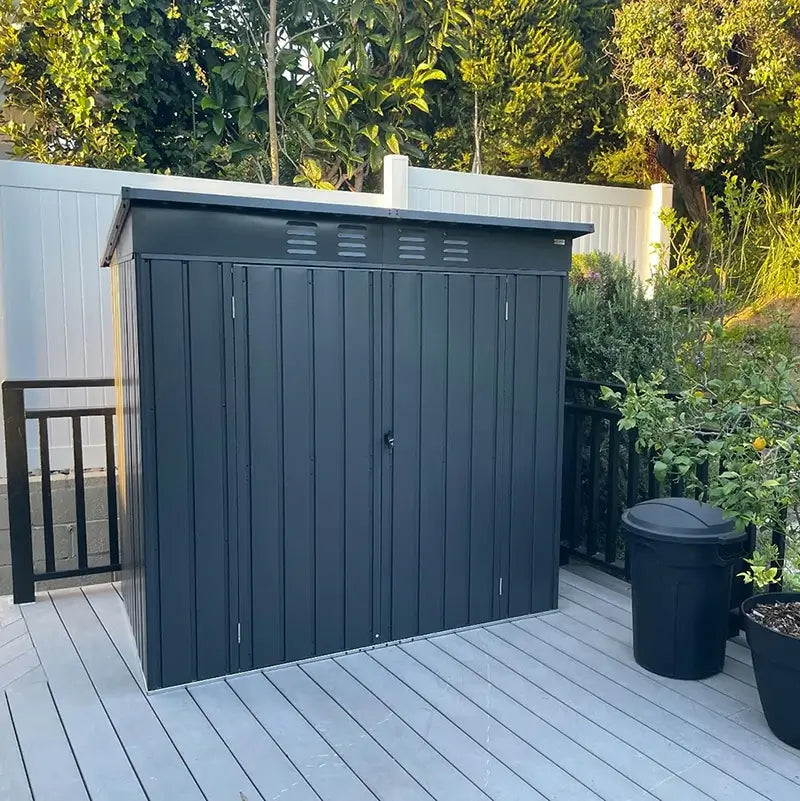 Domi Outdoor Living outdoor storage shed sloping roof#size_5'x3'