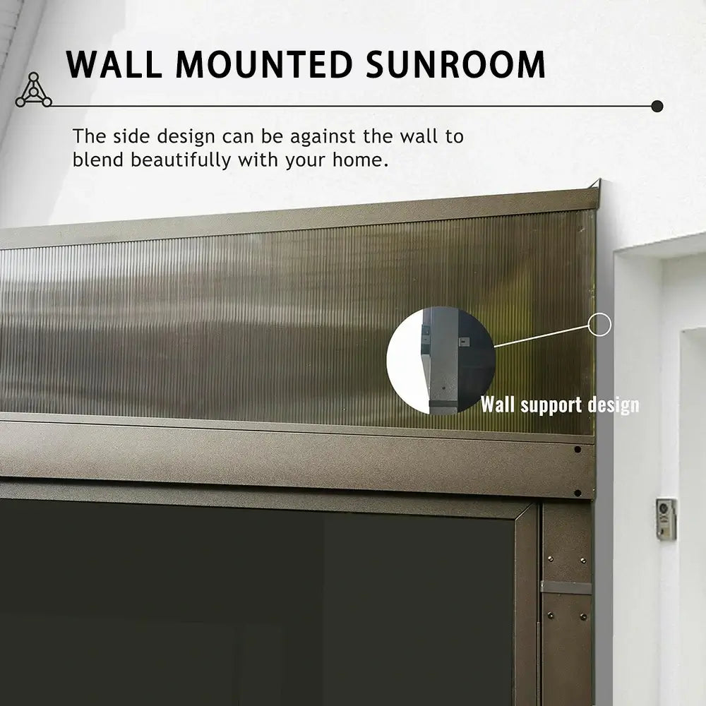 10'x12' Wall Mounted Sunroom