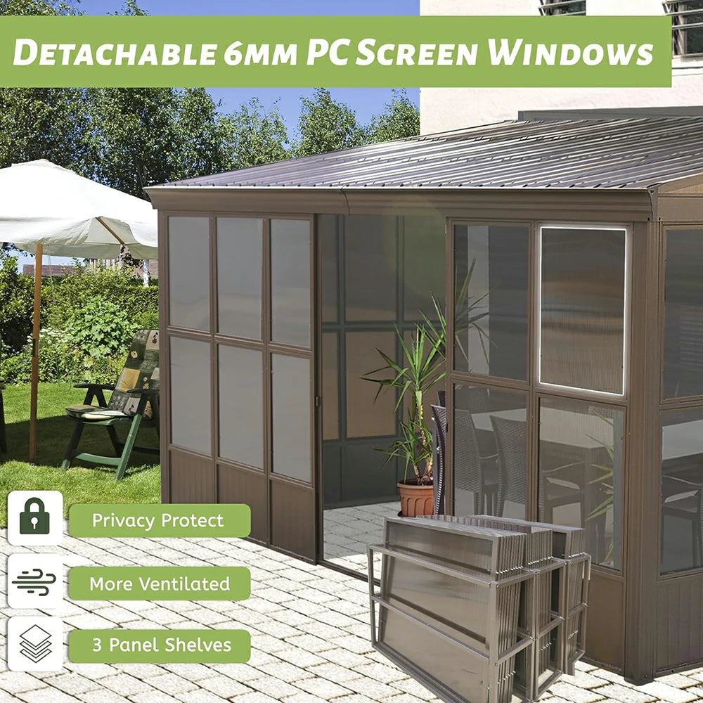 Domi wall mounted sunroom#size_12'x16'