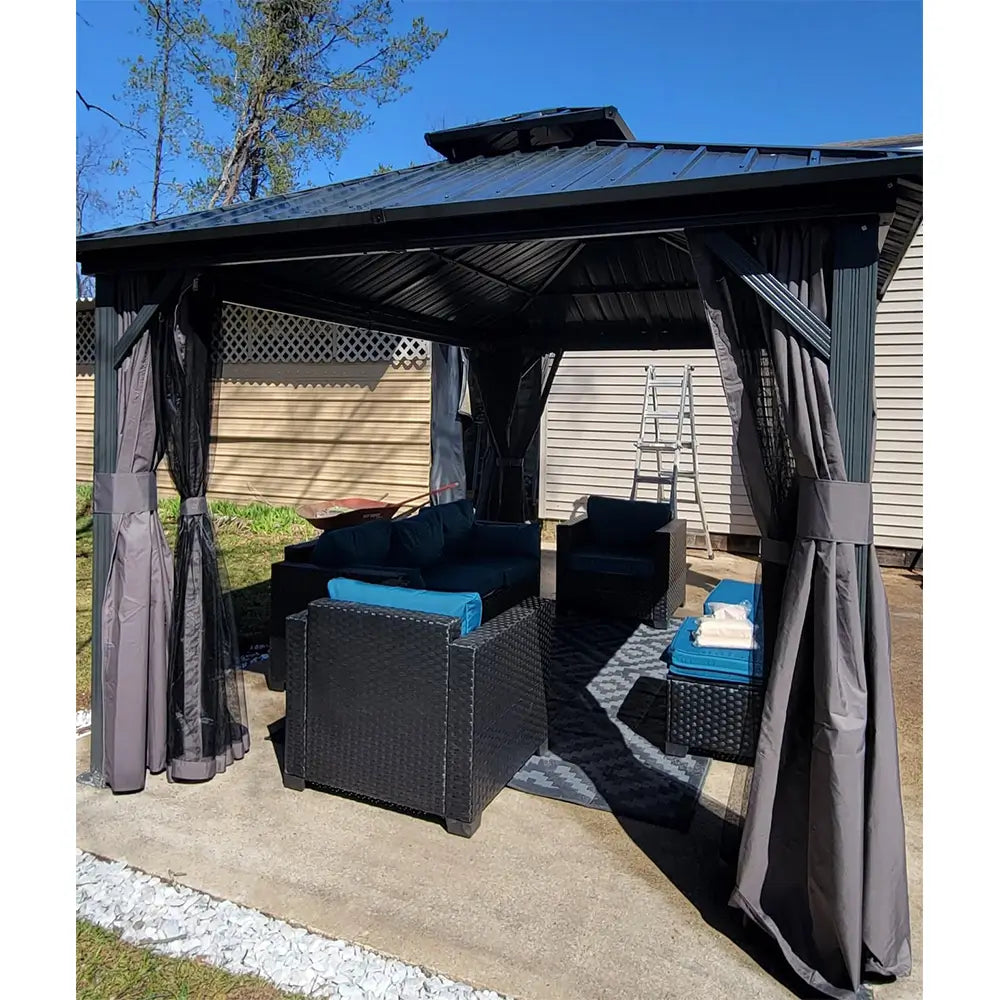 Domi Outdoor Living Hardtop Gazebo#size_10'x10'