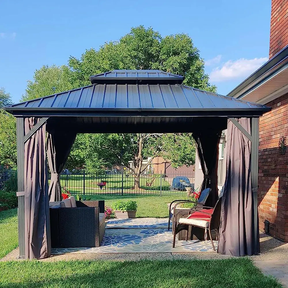 Domi Outdoor Living Hardtop Gazebo#size_10'x10'
