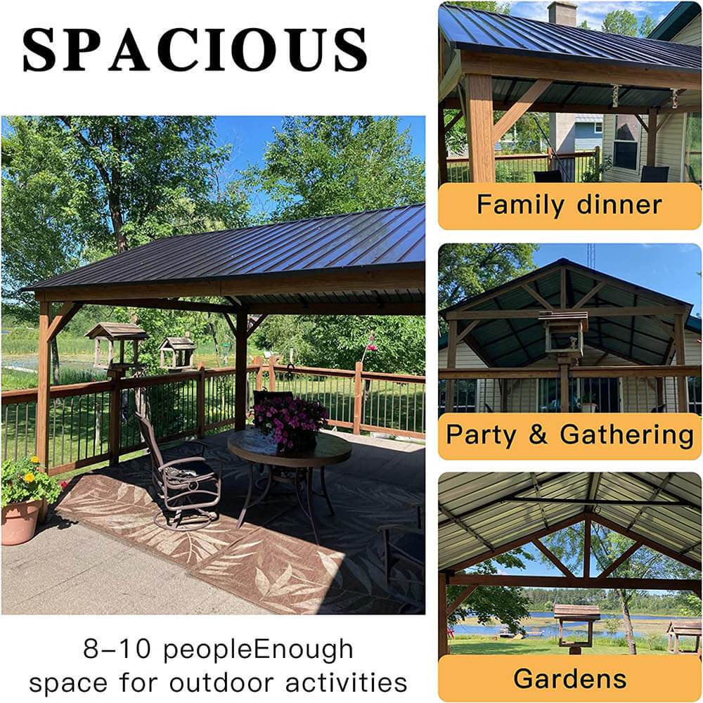 Domioutdoorliving 12' x 14' Hardtop Gazebo