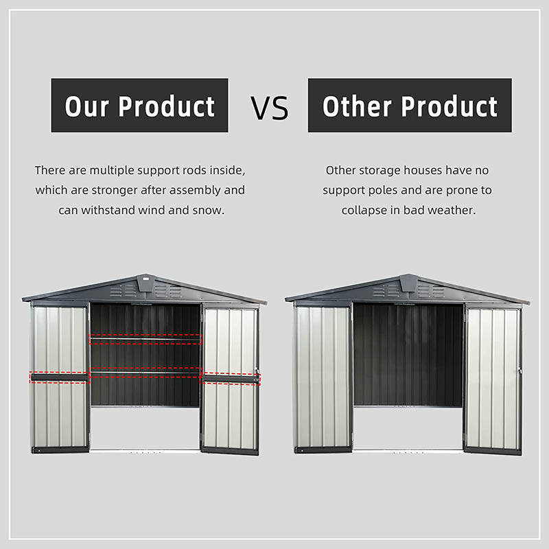 Domi Outdoor Storage Shed 10'x 8'